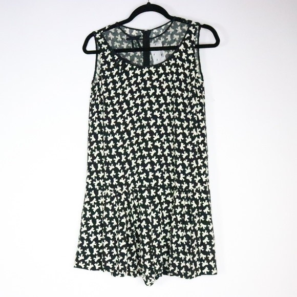 Red Valentino Bow Print Romper Black Neew - size: 40 - Picture 2 of 5